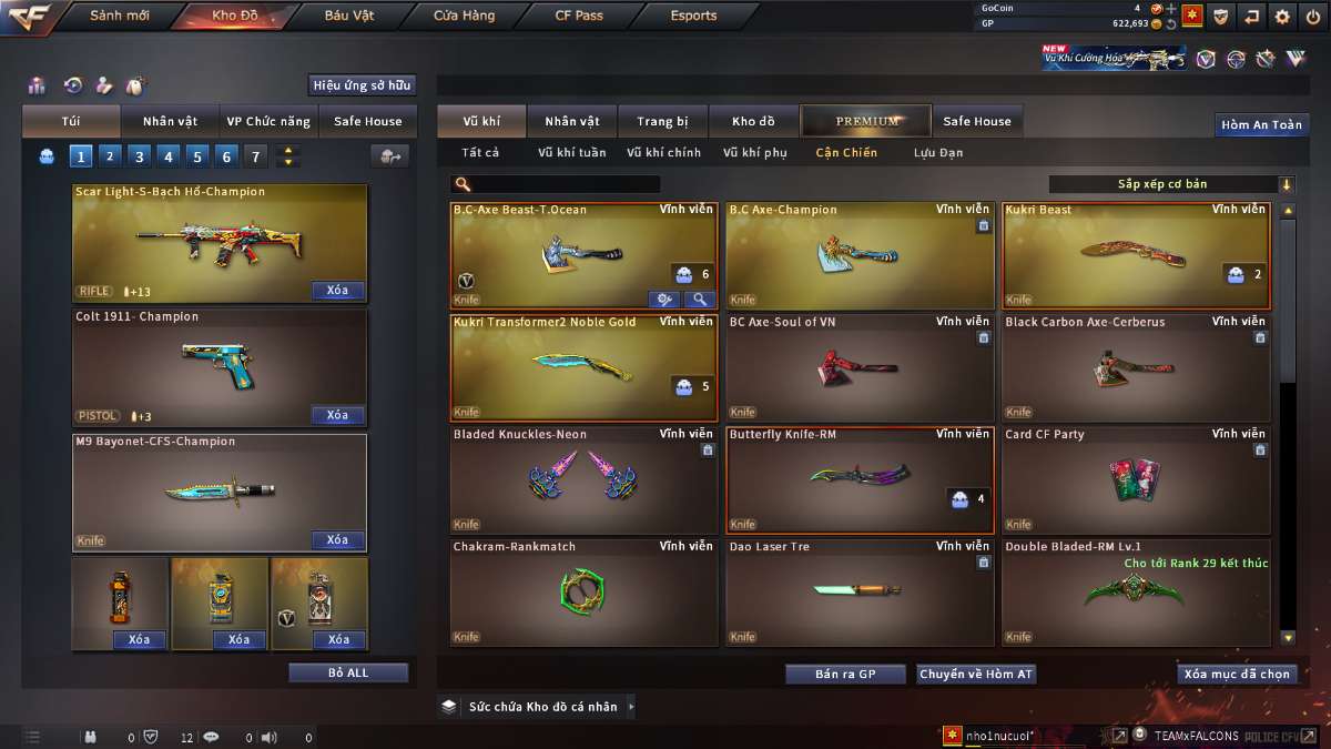 shop acc cf uy tin gia re